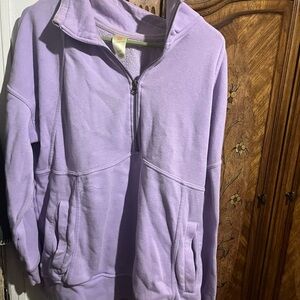 Tangerine Lilac Quarter-Zip Fleece